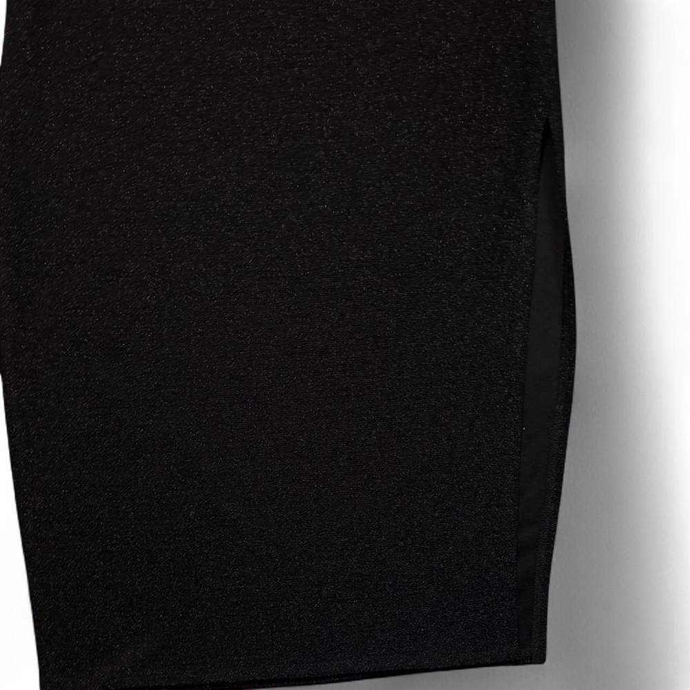 NWT MINKPINK x MP|C Black Sparkle 90s Y2K Midi Side-Split Pencil Skirt — SMALL - Picture 5 of 5